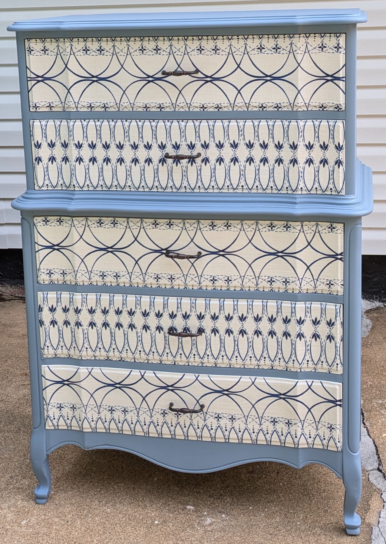 White Fabric Dresser
